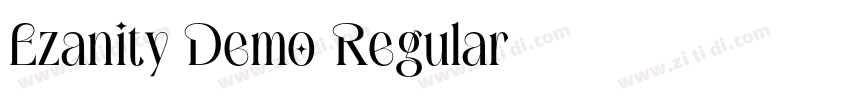 Ezanity Demo Regular字体转换